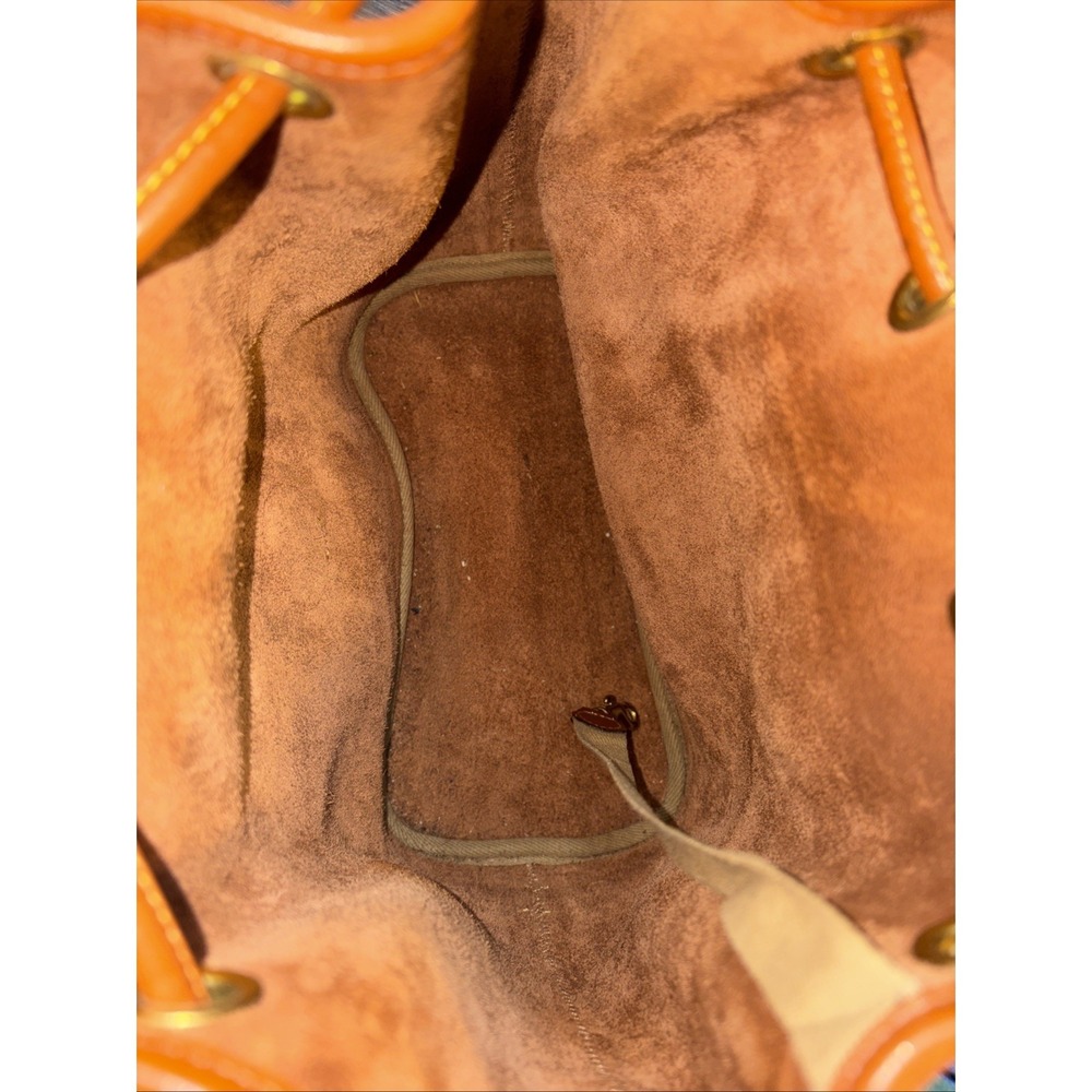 Dooney & Bourke Brown Leather Drawstring Bucket Bag Shoulder Vintage USA Classic - Picture 12 of 12